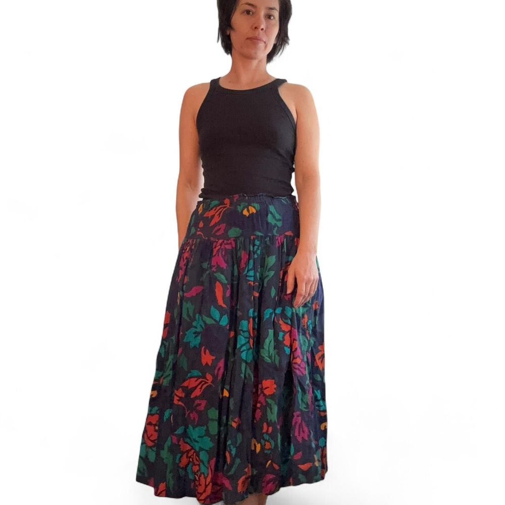 VTG Liz Claiborne Women's Floral Multicolor Skirt | Petitie 6